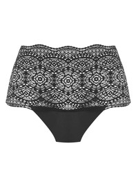 Lace Ease figi z wysokim stanem - czarny ONE SIZE
