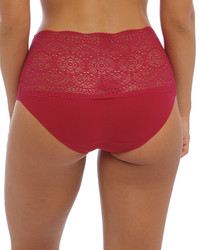 Lace Ease figi z wysokim stanem - czerwone ONE SIZE