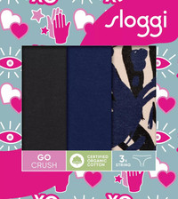 Sloggi majtki Go Crush String C3P - 3 pary
