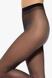 Rajstopy Nais Lurex 20 Den - nero.silver