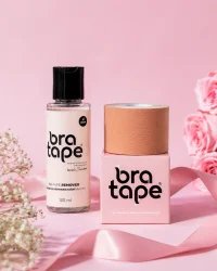 Bra Tape Zestaw 2w1 – taśma modelująca biust 5 cm i olejek do bezpiecznego usuwania taśmy