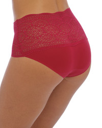 Lace Ease figi z wysokim stanem - czerwone ONE SIZE