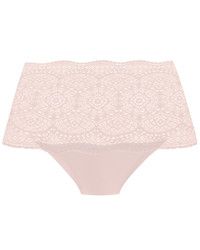Lace Ease figi z wysokim stanem - różowe ONE SIZE