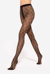 Rajstopy Mosaica Wz.03 20 Den - nero-yellow