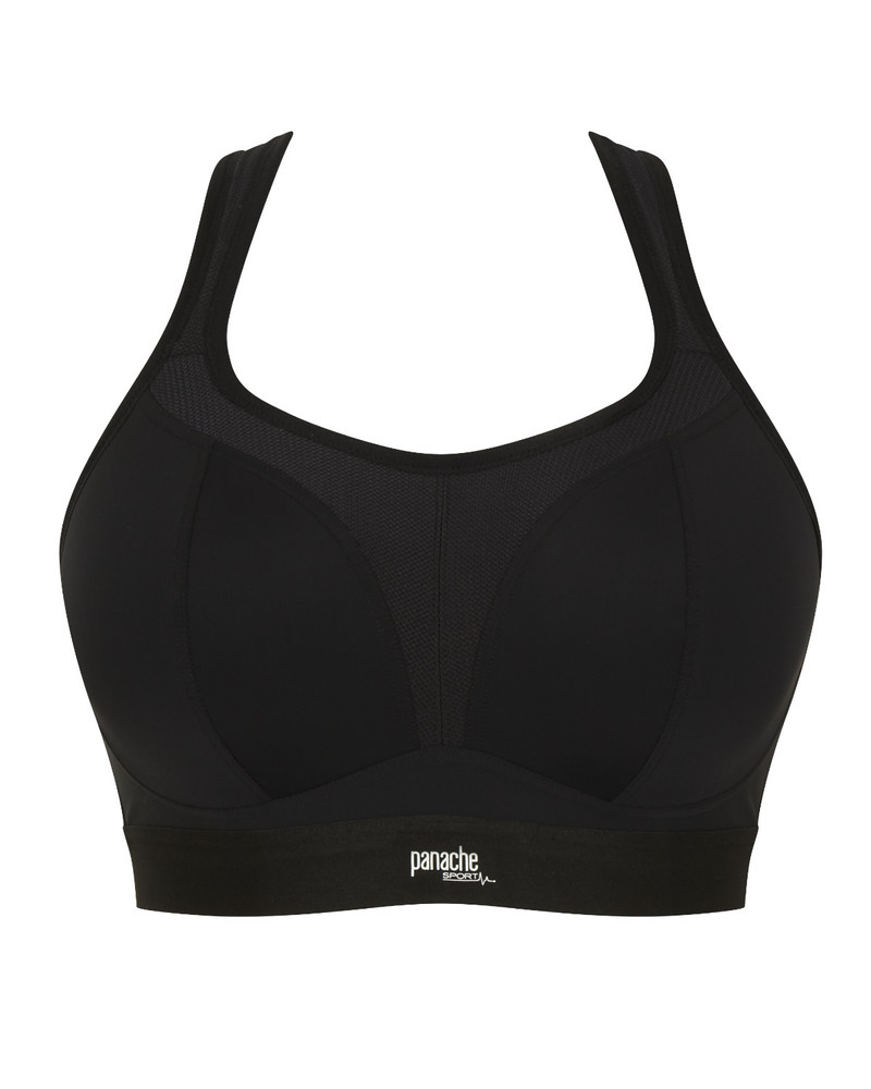 Panache Sport Boundless biustonosz bez fiszbin - czarny
