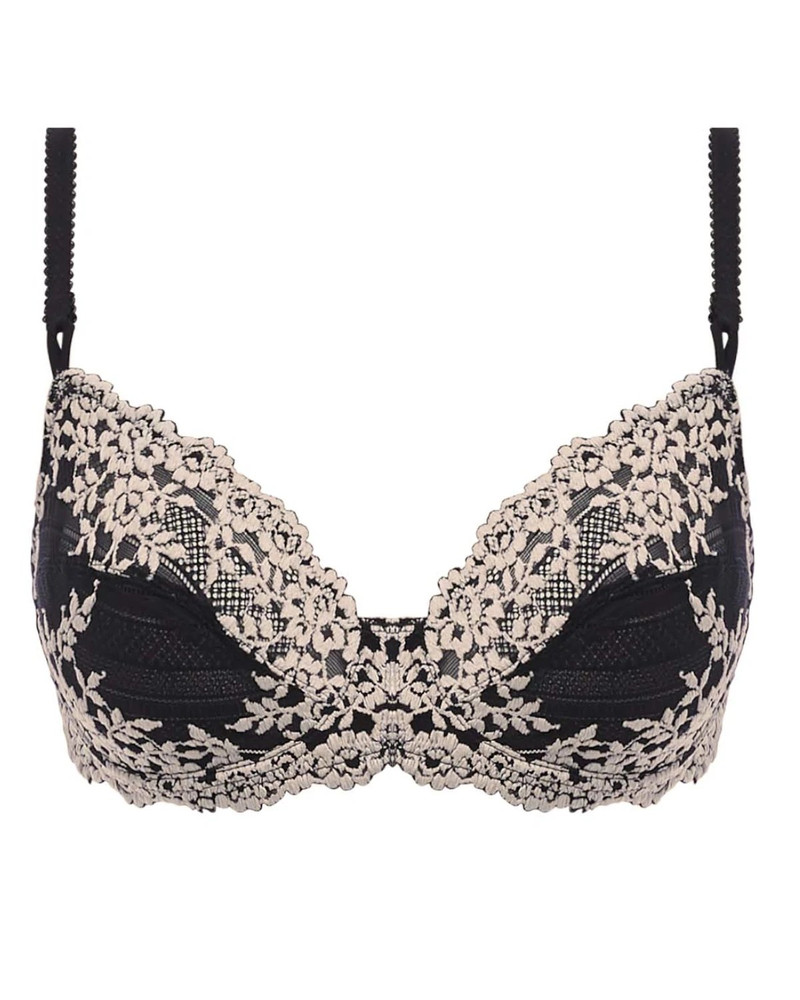 Wacoal Embrace Lace Underwire koronkowy biustonosz z fiszbinami - czarny