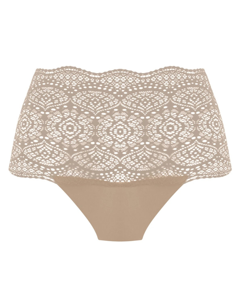 Lace Ease figi z wysokim stanem - cielisty ONE SIZE