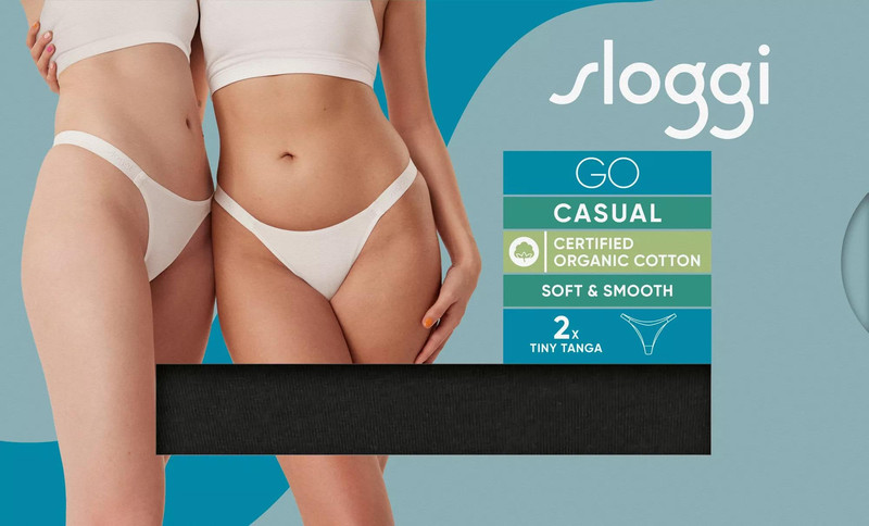 Sloggi majtki Go Casual Tiny Tanga 2P - 2 pary