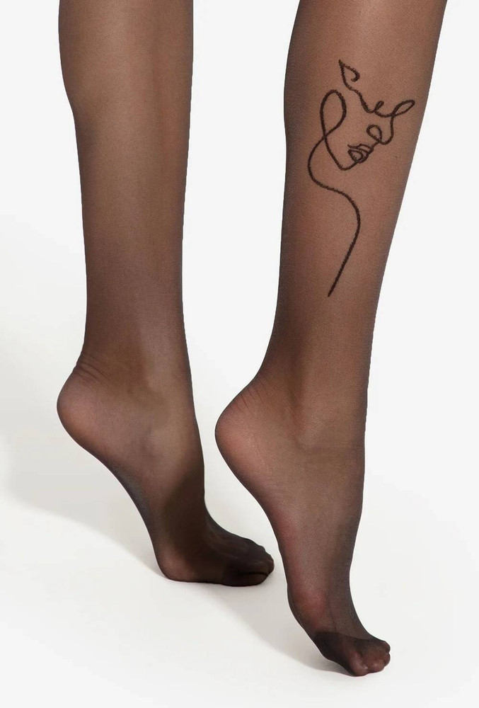 Rajstopy Art Tattoo 20 Den W.07 - nero