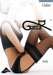 Pończochy Sally Lycra Do Paska - grafit