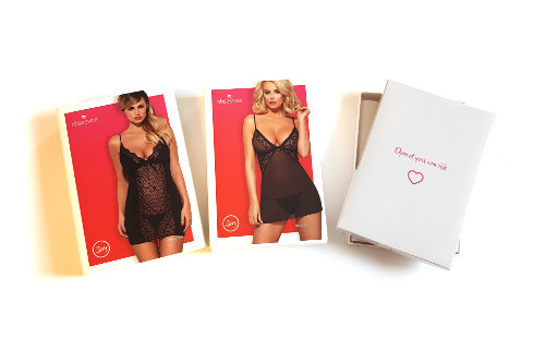 838-Bab-3 Babydoll Ze Stringami Obsessive