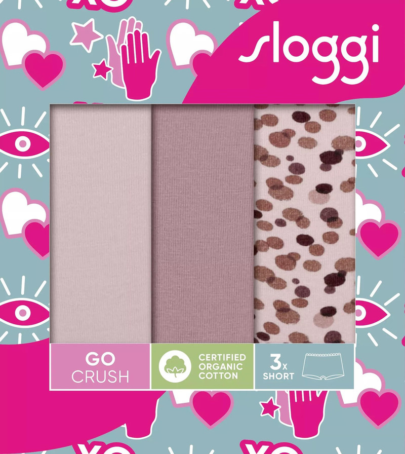 Sloggi majtki Go Crush Short C3P - 3 pary