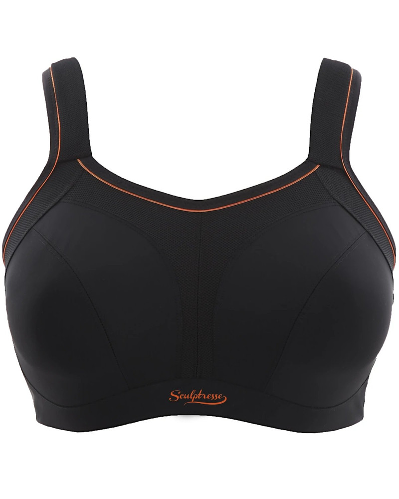 Sculptresse Activate biustonosz sportowy z miękką miseczką - czarny