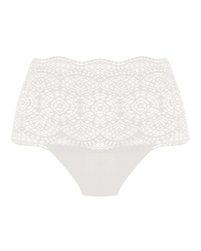 Lace Ease figi z wysokim stanem - ecru ONE SIZE
